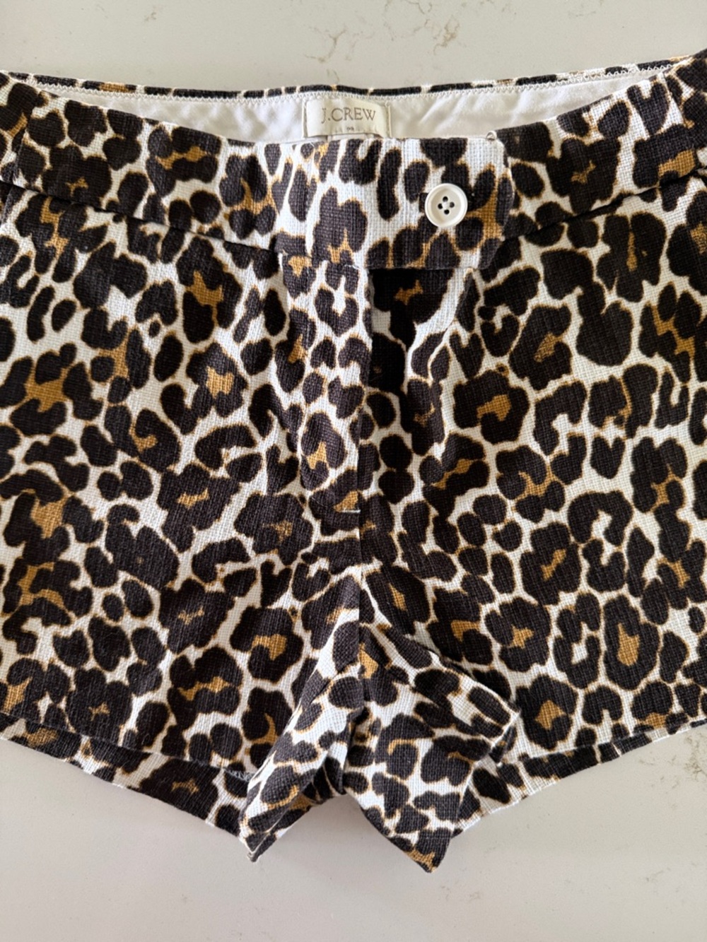 J. Crew Leopard Print Women's Shorts - Brown, Black, white